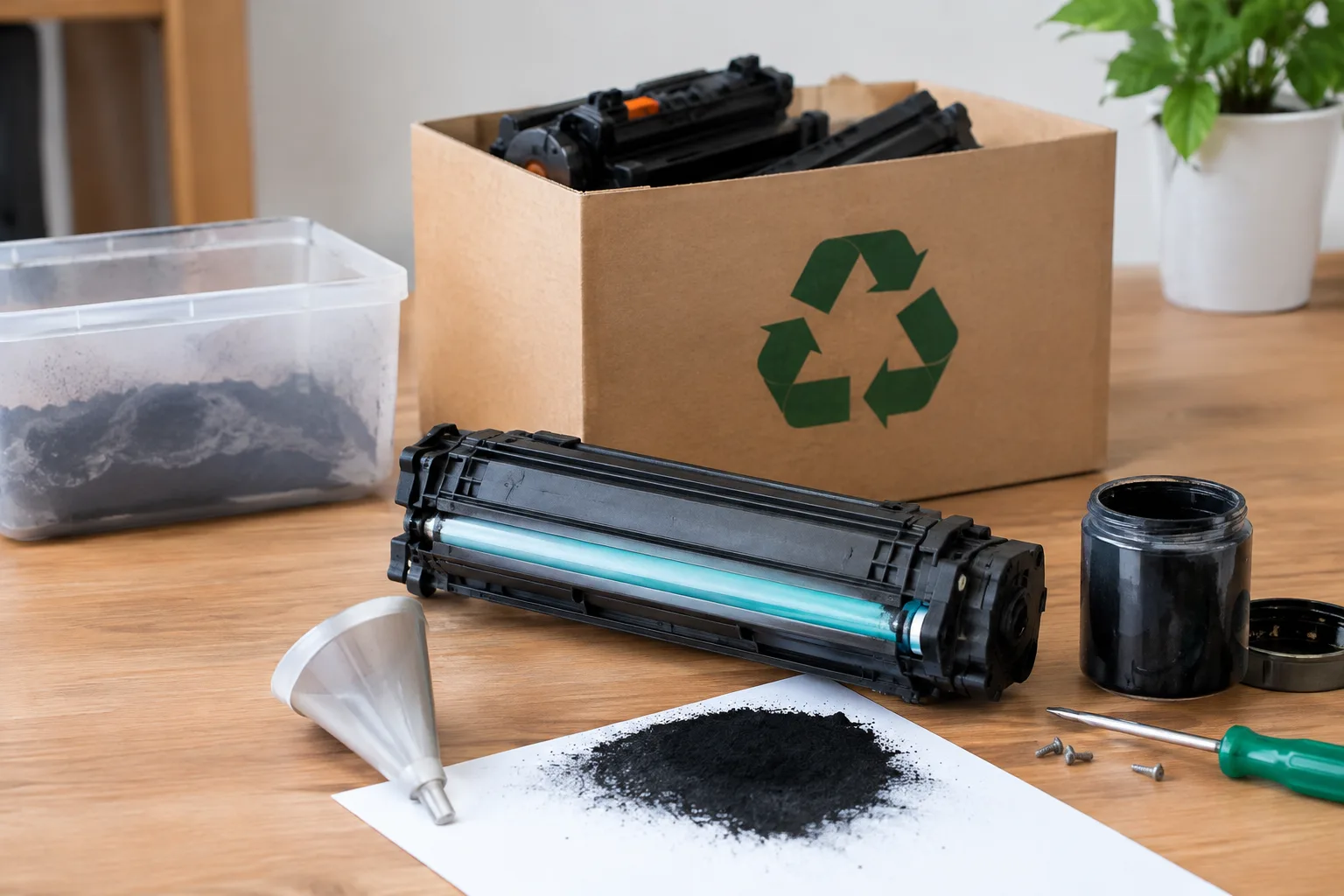Laserdrucker Verbrauchsmaterialien recyclen DIY: Nachhaltigkeit in der Praxis